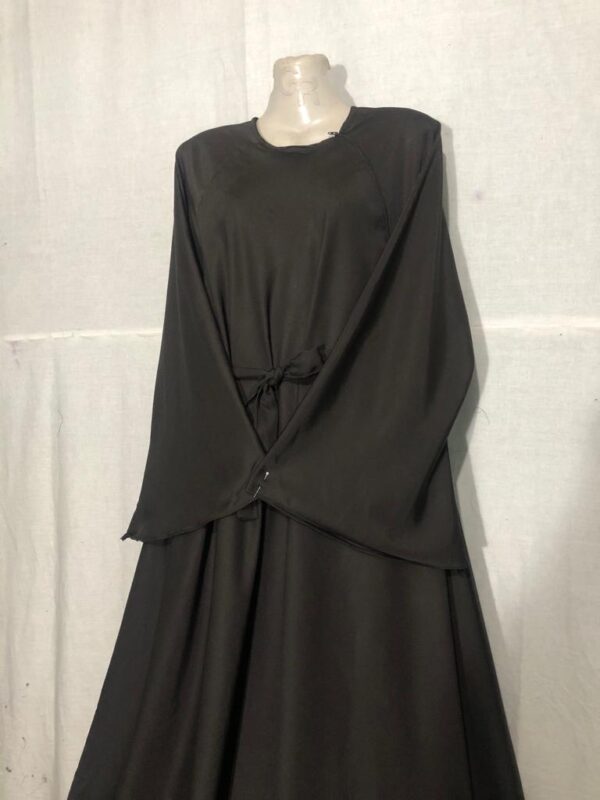 Fabric Polyester Silk Black Color - Image 2