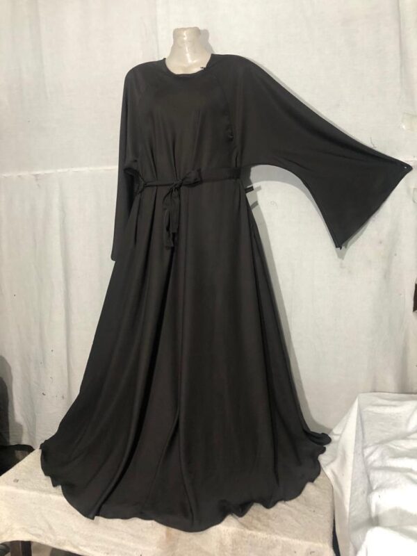 Fabric Polyester Silk Black Color - Image 3