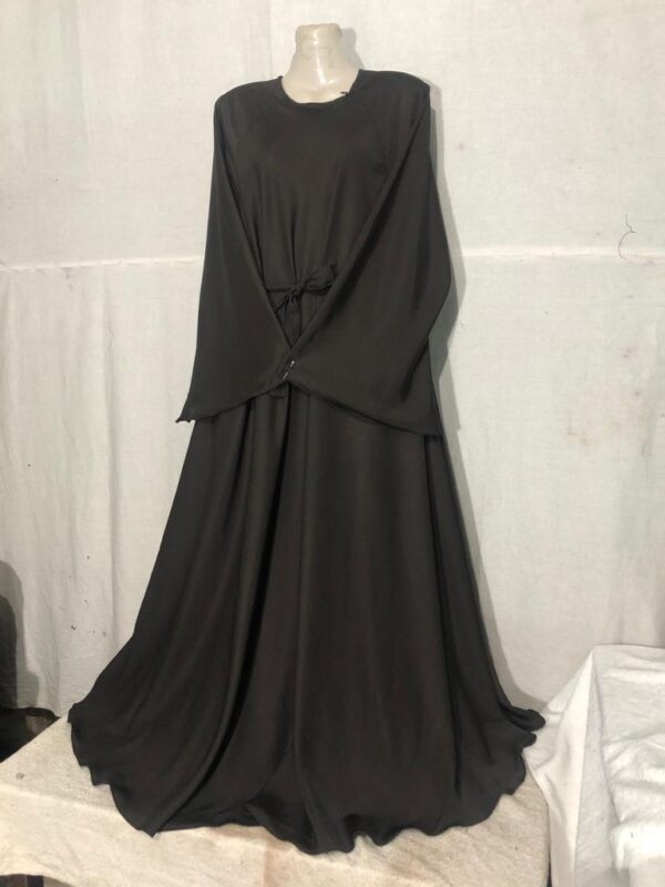 Fabric Polyester Silk Black Color